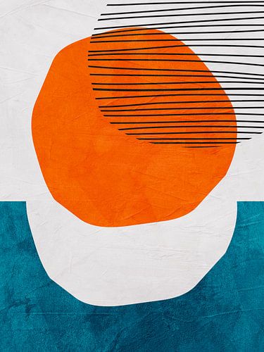 Abstract, organic, geometric, modern, colourful art