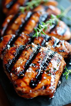 Gegrilde kipfilet met kruiden van Poster Art Shop