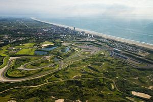 Circuitpark Zandvoort in vogelvlucht van Leon Weggelaar