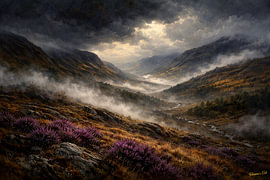 Pinselstriche der Wildnis – Moorlandschaften im Herbst von Johannas Art Creations