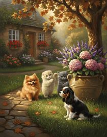 Kittens Exploring the Back Garden by Regan Frederick