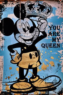 Mickey | U bent mijn koningin | Straatkunst van Frank Daske | Foto & Design