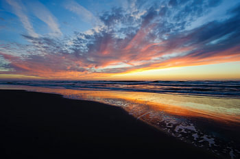 Net na zonsondergang - Texel - Nederland