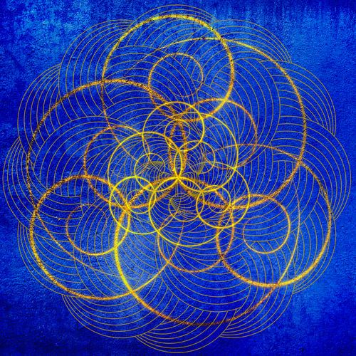Maze of circles, pattern