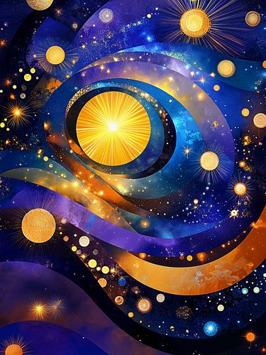 zon in het universum