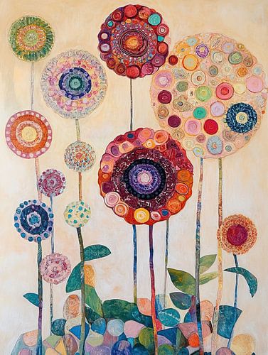 Moderne Cirkel Bloemenkunst