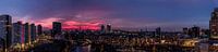 Panorama Rotterdam zonsondergang van Rob van de Graaf thumbnail