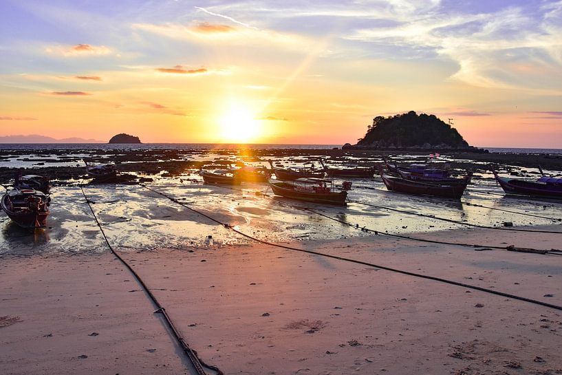 Longtailboote Thailand von Atlasinmyhand