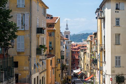 Straat in Nice, Frankrijk