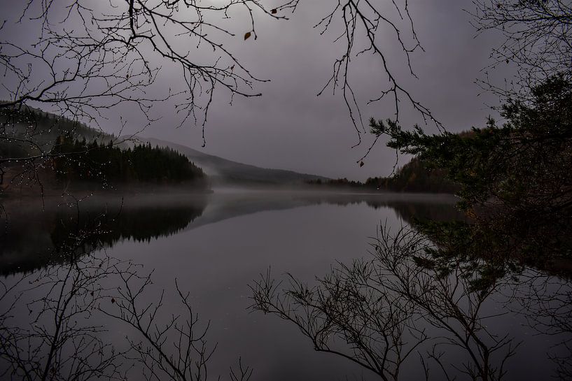 The Ness lake covered with fog by Ivan Baxarias