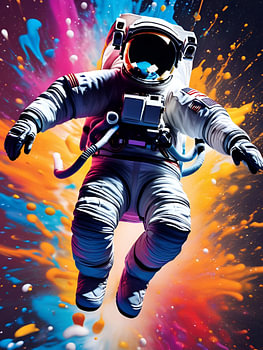 Cosmonaut, graffiti
