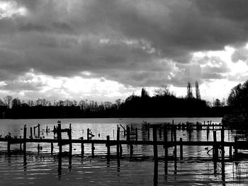 in der Abenddämmerung parken