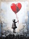 Banksy homage never give up by PixelPrestige thumbnail