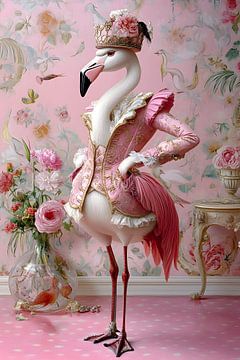 Flamingo op zoek naar een bruid van Heike Hultsch