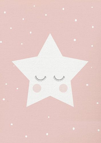 Blush Pink Sleepy Star