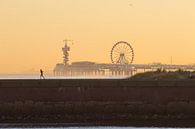 De Pier in Scheveningen in het Golden  Hour... van Micky Bish thumbnail