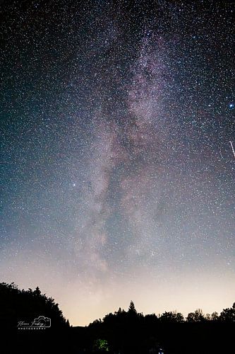 Le ciel étoilé au-dessus du barrage de Bad Wünnenberg
