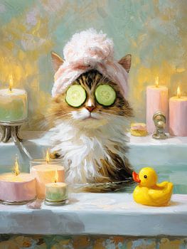 Journée spa : détente pour chat