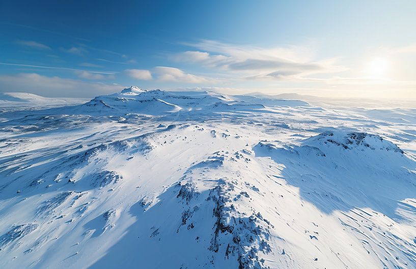 Zauberhafte Winterlandschaft von fernlichtsicht