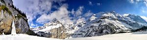 Panorama des Alpes d'hiver en Suisse sur Sjoerd van der Wal Photographie