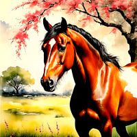 Brown horse