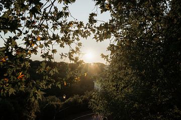 Sonnenuntergang | Reisefotografie Druck Rom Italien Kunstdruck von Chriske Heus van Barneveld