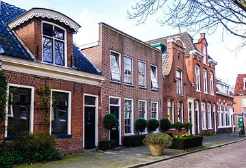 Rijnstraat op een zonnige dag van Groningen Stad