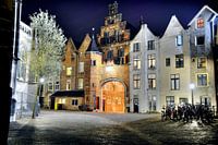 St. Stevenskerkhof Nijmegen in the evening.