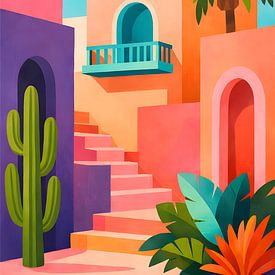 Mediterranean city by Noir Sons