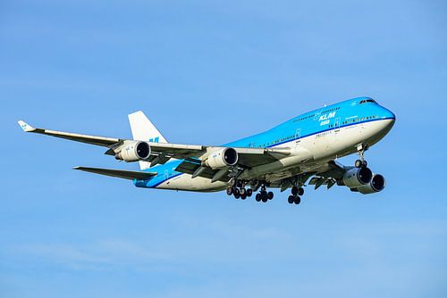 KLM Boeing 747-400 passagiersvliegtuig.