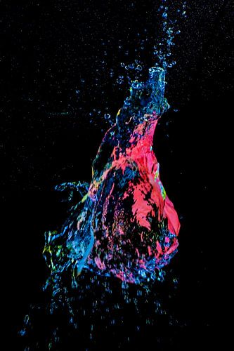 Spetterende ballon met water