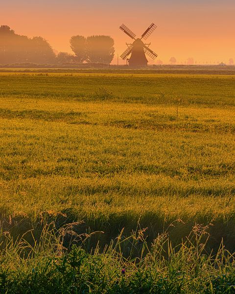 Zonsopkomst bij de Langelandster  van Henk Meijer Photography