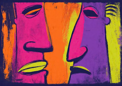 Farbige Gesichter | Die kühne Begegnung der Gesichter