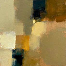 The forest in Norway an abstraction in earthy colours by Mad Dog Art