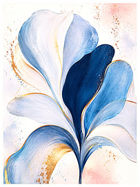 Blue Blossom von PurePrint Studio
