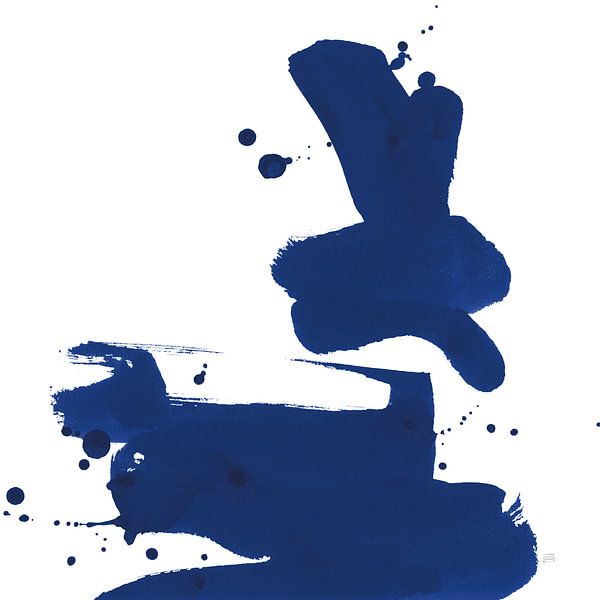 Cobalt Ink Drops III, Chris Paschke by Wild Apple