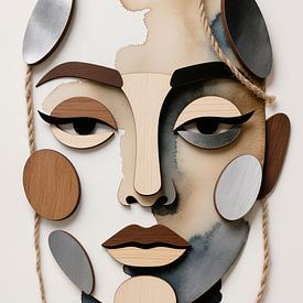 Collage Porträt 01 von Aimelle