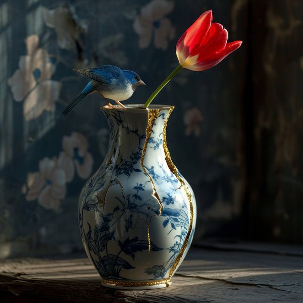 Vase Kintsugi 2 par DNH Expressions