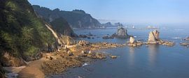 Rock Formations at Silence Beach in Asturias by PhotoCluster