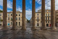 Maison Carree, in Nîmes, Provence, Frankreich