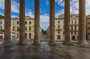 Maison Carree, in Nîmes, Provence, Frankreich