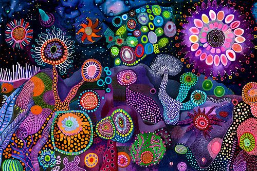 digitaal abstract schilderij