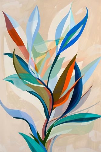 Kleurenspel van de natuur - Abstracte bladeren