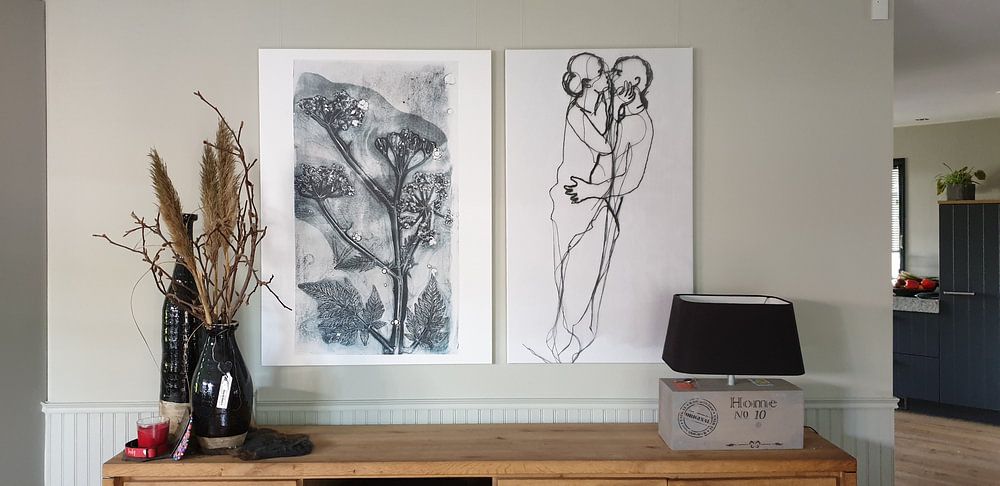 Botanical plants and flowers print Whistlewort by Angela Peters