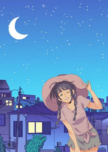 Girl With The Big Hat