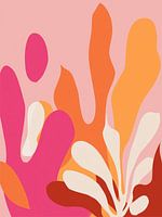 Oranje Roze Abstract
