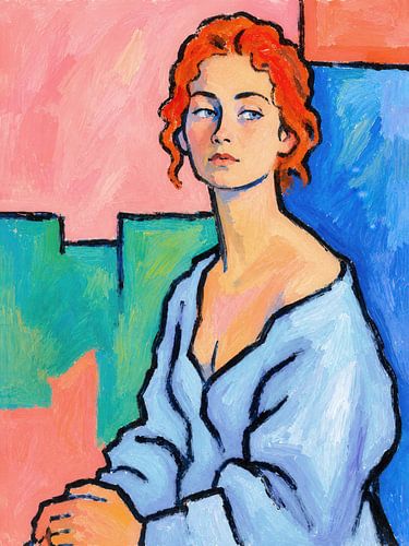 Ginger in Blau