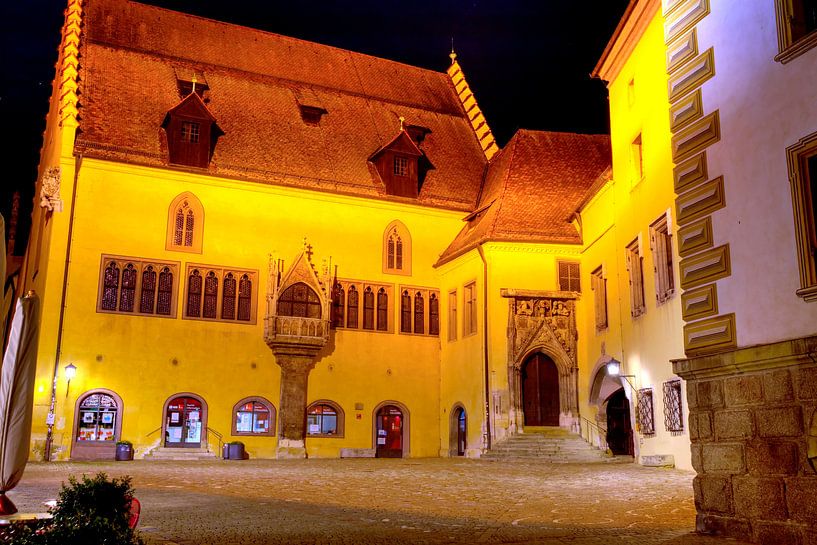 L'ancien hôtel de ville de Ratisbonne la nuit par Roith Fotografie