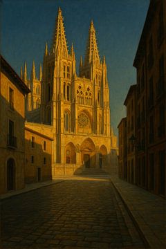 Burgos in Tranquil Silence – Gothic Cathedral in Evening Light by Travel Shop