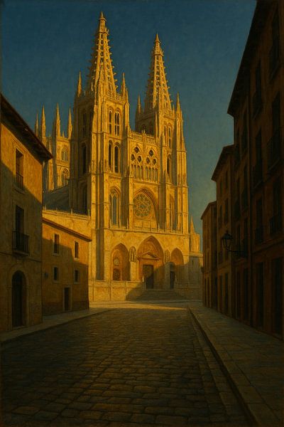 Burgos in friedlicher Stille - Gotische Kathedrale im Abendlicht von Travel Shop